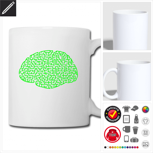 Labyrinth Tasse selbst gestalten