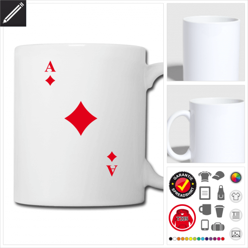 Karo Tasse personalisieren