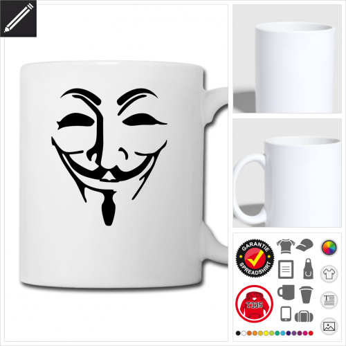 Hacking Tasse online gestalten