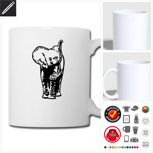 Baby-Elefant Tasse selbst gestalten