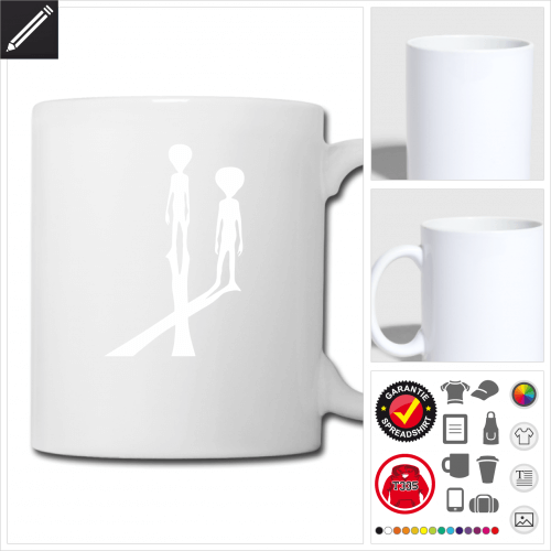 X Files Tasse gestalten, Druck ab 1 Stuck